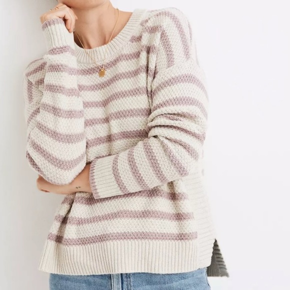 *SOLD* Madewell Striped Pickford Pullover Sweater Size: Medium - Picture 4 of 9